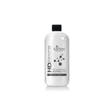Front view of  EzFlow HD Monomer Advanced Sculpting Liquid  in a 15.2-ounce bottle with product label