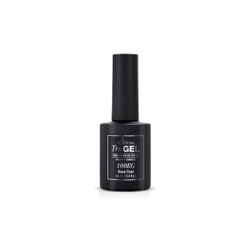 EzFlow TruGel Base Coat in 0.5 ounce glass container frontage showing its black color & product label
