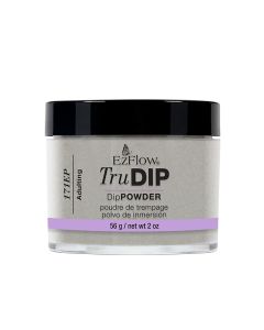 Front view of a 2 ounce glass jar of EzFlow TruDIP Adulting featuring its black twist cap & printed-on product label